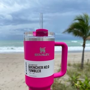 NWT💥💥💥Valentine's Day Sale Stanley Quencher H2.O 40 oz Tumbker Camelia Pink
